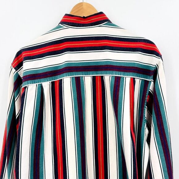 Colours by Alexander Julian Vintage Button Down Shirt Mens Medium 100% Cotton - Picture 9 of 11